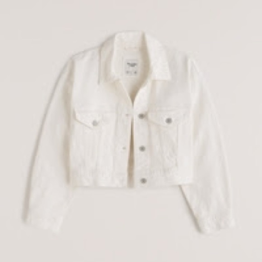 Abercrombie oversized denim trucker jacket